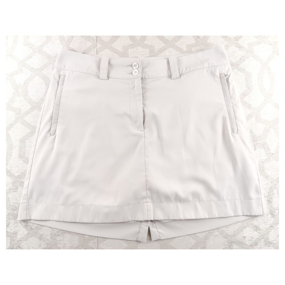 Nike Golf‎ Dri Fit Womens Skirt Shorts Beige Tour Performance Size 10 M